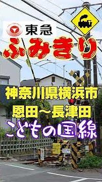 The first railroad crossing on the Tokyu Kodomonokuni Line in a residential area! 🚦🚃 [Yokohama Ci...