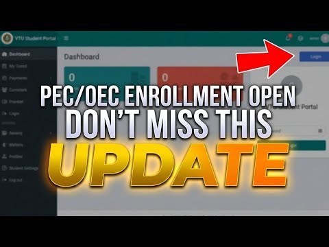 VTU PEC/OEC Enrollment LIVE 🚨 Watch Before You Click Enroll!