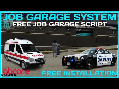 How To Add a Job Garage Script | Free Job Based Veh Garage| FiveM Tutorial 2023 | MJ DEVELOPMENT