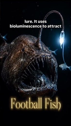 Football Fish: The Deep Sea Monster with a Glowing Lure 😱