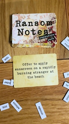One of our favorite cards in Ransom Notes ☀️ #ransomnotes #boardgames #gamenight #letsplay #games