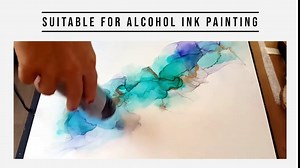 NARA Alcohol Ink Paper | White | 5 inches x 6 inches (5”x6”) | 150 microns/110 GSM | 10 Sheets| Lite Paper | Paper for Alcohol Ink Art Painting | 100% Stain-Free | Watercolor Paper