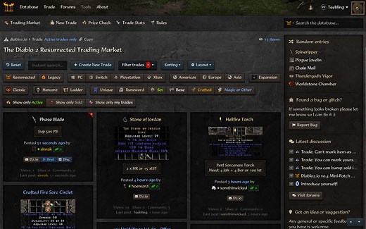 D2R trading