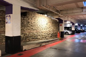 Find a piece of Roman Wall in a City of London Car Park