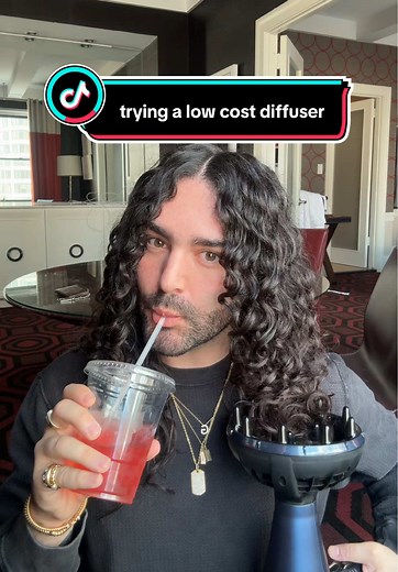 Trying a Low-Cost Hair Diffuser for Curly Hair