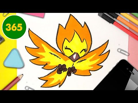 HOW TO DRAW A CUTE PHOENIX KAWAII