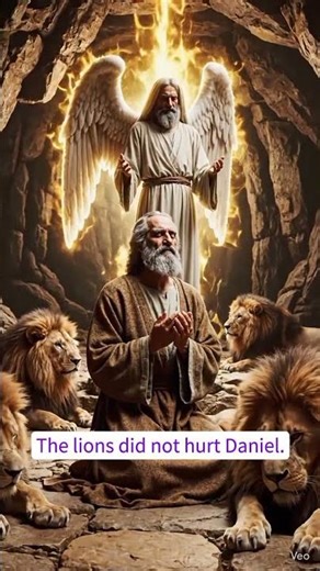 In a den full of lions, Daniel did not scream… he prayed.” #story #faith #biblecreator