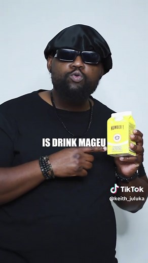 Enjoying Mageu with Kirk and Keith Juluka