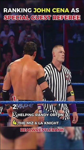 Ranking John Cena as Special Guest Referee 🤵‍♂️🔥 | Shocking Calls & Iconic Moments!#wwe #johncena