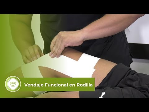 Vendaje funcional en rodilla