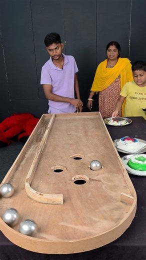 1.3M views · 3.2K reactions | Best Family the Steel ball Roll Vs Cake Challenge 908 #shorts #reelschallenge | Sunita Mummy Challenge | Facebook