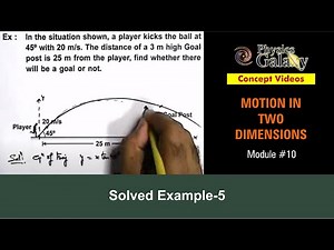 Solved Example-5 on Projectile Motion Video Lecture | Crash Course for JEE (English)