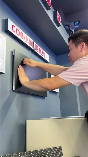Seamless COB LED Video Wall Installation #leddisplay #ledscreen#shorts