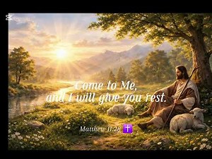 I Will Give You Rest Peaceful Worship Song 4 3✝️