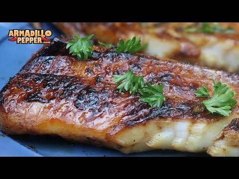 Honey-Porter Glazed Cod on a Himalayan Salt Block | Gourmet Guru Grill