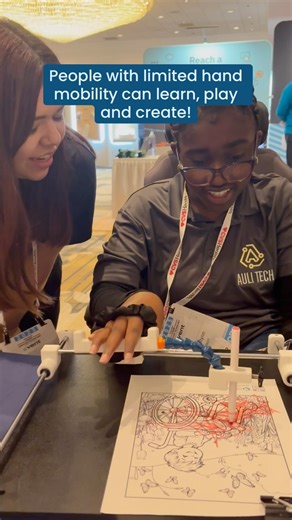 ImaginAble Solutions | Guided Hands | With the right support, people with limited hand mobility can explore, learn, and create on their own with Guided Hands®. 💙 Learn more... | Instagram