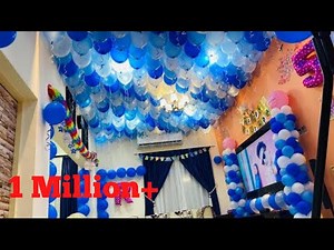 Balloon Decorations Ideas Without Helium||Floating Balloon Without Helium||Ceiling Decoration Ideas