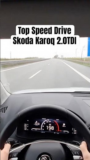 Top Speed Skoda Karoq 2.0TDI 150PS #topspeed #pov #autobahn