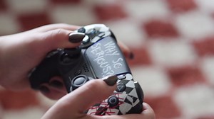 MODDEDZONE Original Custom UN-Modded Wireless Controller for Playstation 5 Controller/Compatible with PS5 Controller (Blue Nebula)