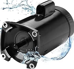 Amazon.com: Fexhull B2854 Pool Pump Motor Fit for Sta-Rite Max-E-Glas, Max-E-Glas II, Dura-Glas, Dura-Glas II, Dyna-Glas, Dyna-Max, and other 1.5HP pool pumps, 115/230V Square Flange Pool Motor for 56Y Frame : Patio, Lawn & Garden