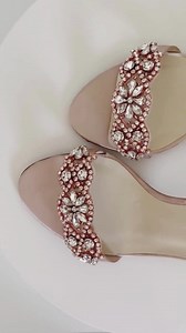 Rose Gold Bridal Shoes, Blush Wedding Sandals, Light Pink Bridal Heels, Custom Wedding Shoes, Bling Bridal Shoes, Pink Shoes for Bride - Etsy