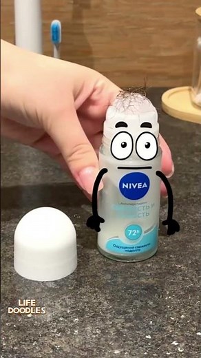 Life Doodles | Deodorant with hair 😂 #lifedoodles #shorts #animation #cartoon