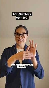 ASL Numbers Signs 90 - 100 #americansignlanguage #asl #aslsigns #aslpractice #aslnumbers #learnasl