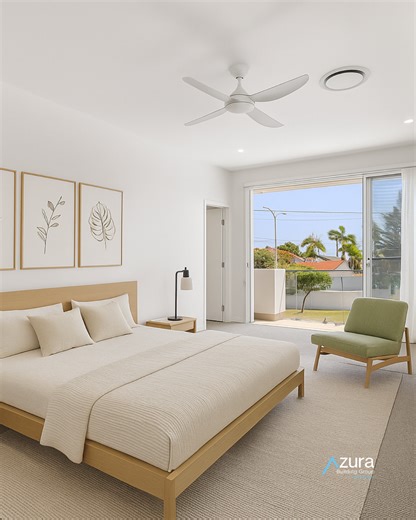 Unit 2 of our Point Cartwright duplex is now here! A coastal masterpiece that blends refined craftsmanship with striking modern architecture. Curved features, architectural windows, timber battens, concealed garages, and expansive stone island benches set the tone, while a premium mix of corrugated roofing, weatherboards, render, and Hardie’s cladding delivers durability and timeless street appeal by the ocean. Inside, soaring 2700 ceilings, natural oak timber flooring, floating stairs, frameles