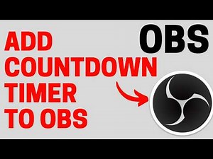 How to Add a Countdown Timer to OBS - EASY No Download