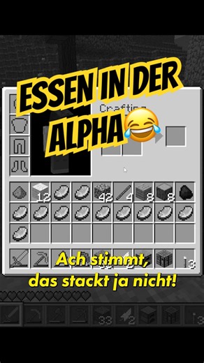 Wieso stackt das nicht?! 😂 #minecraft #fyp #frage #funny