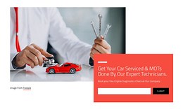 Car diagnostic tests - Template by Nicepage