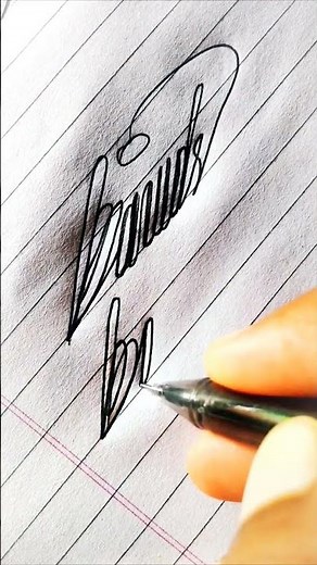 "" Bawds""" how to write stylish cursive fancy and smart english handwriting #shorts
