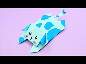 How to make an easy origami dog - Folding tutorial
