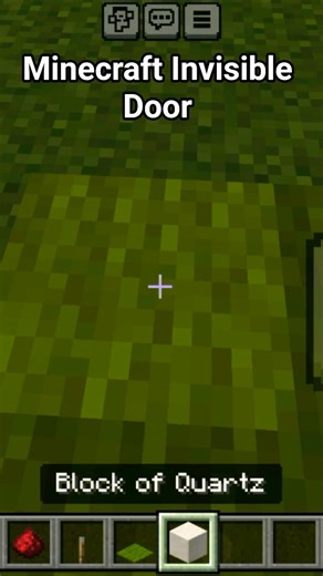 #Minecraft Invisible door