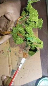 How to Make a Mini Tree | Simple Craft for Beginners #treetopper #dwarftrees #minicraftworld #logo