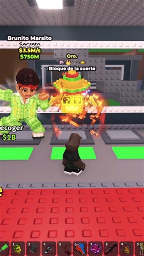 LUCKY BLOCK SECRETO EN STEAL A BRAINRO MUY OP #roblox
