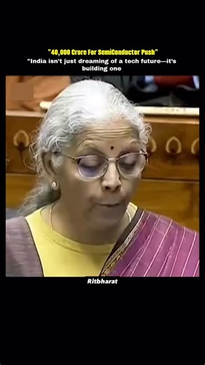 RIT BHARAT ॐ: on Instagram: "In a bold move to solidify India’s position on the global tech map, Union Finance Minister Nirmala Sitharaman has announced a massive $40,000 crore boost for the semiconductor industry! This investment under ISM 2.0 isn’t just about chips; it’s about creating a complete ecosystem-from manufacturing high-end equipment to fostering industry-led research and developing a world-class skilled workforce."