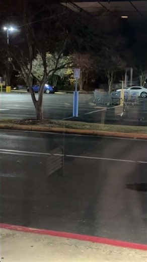 Look at lazy Walmart workers not picking up shopping carts