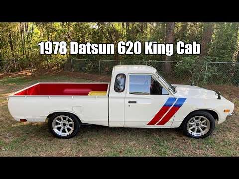 KA24DE-Powered 1978 Datsun 620 King Cab Pickup Walkaround & Cold Start - FOR SALE
