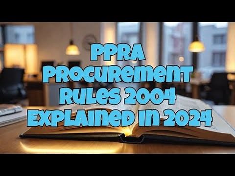 PPRA Procurement Rules 2004 Explained in 2024