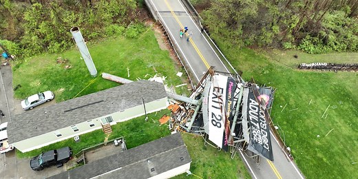 Severe storms and tornado damage reported in West Virginia