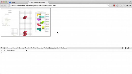 用“ html5 ”写俄罗斯方块游戏@很好玩！！