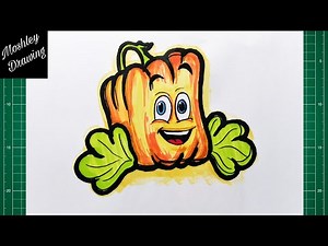 How to Draw Spookley The Square Pumpkin Step by Step