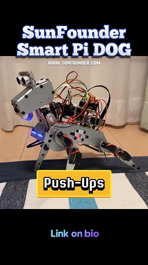 Meet the PiDog, an adorable robotic canine brought to life using a Raspberry Pi as its brain. Video filmed by Murasan. #raspberrypi #robot #dog #engineering #tech #geek #犬 #dogrobot #robitics
