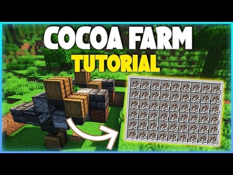 Minecraft EASY Cocoa Bean Farm Tutorial! 1.19+ (25000+ P/H)