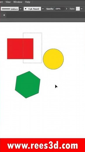 How to Lock or unlock objects in Illustrator #shorts