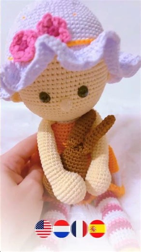 Lola, Easter edition #crochet #doll #amigurumi #haken #pop #poupée #ganchillo #muñeca #kidsdoll