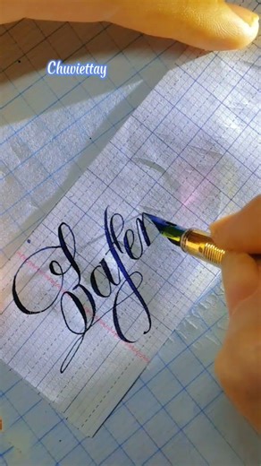 Lafeme de bouvet #calligraphy #chuviettay #chusangtao #luyenchudep