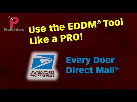How to Use the USPS Every Door Direct Mail (EDDM) Tool Like a PRO! It's Really Easy!