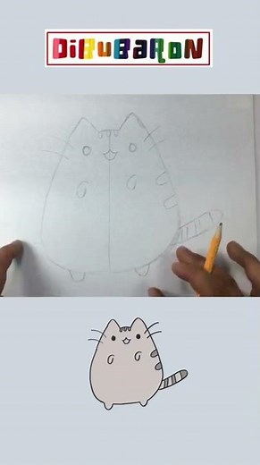 Dibujando a pusheen | Dibujos faciles